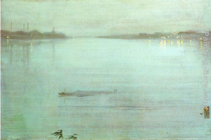 James Abbott McNeill Whistler Nocturne- Blue and Silver